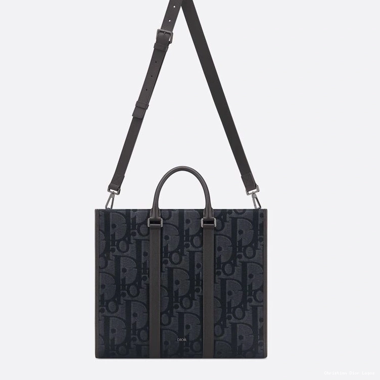 Cheap East-West Oblique Black Dior Canvas Maxi Tote Motif 0719 Luxury